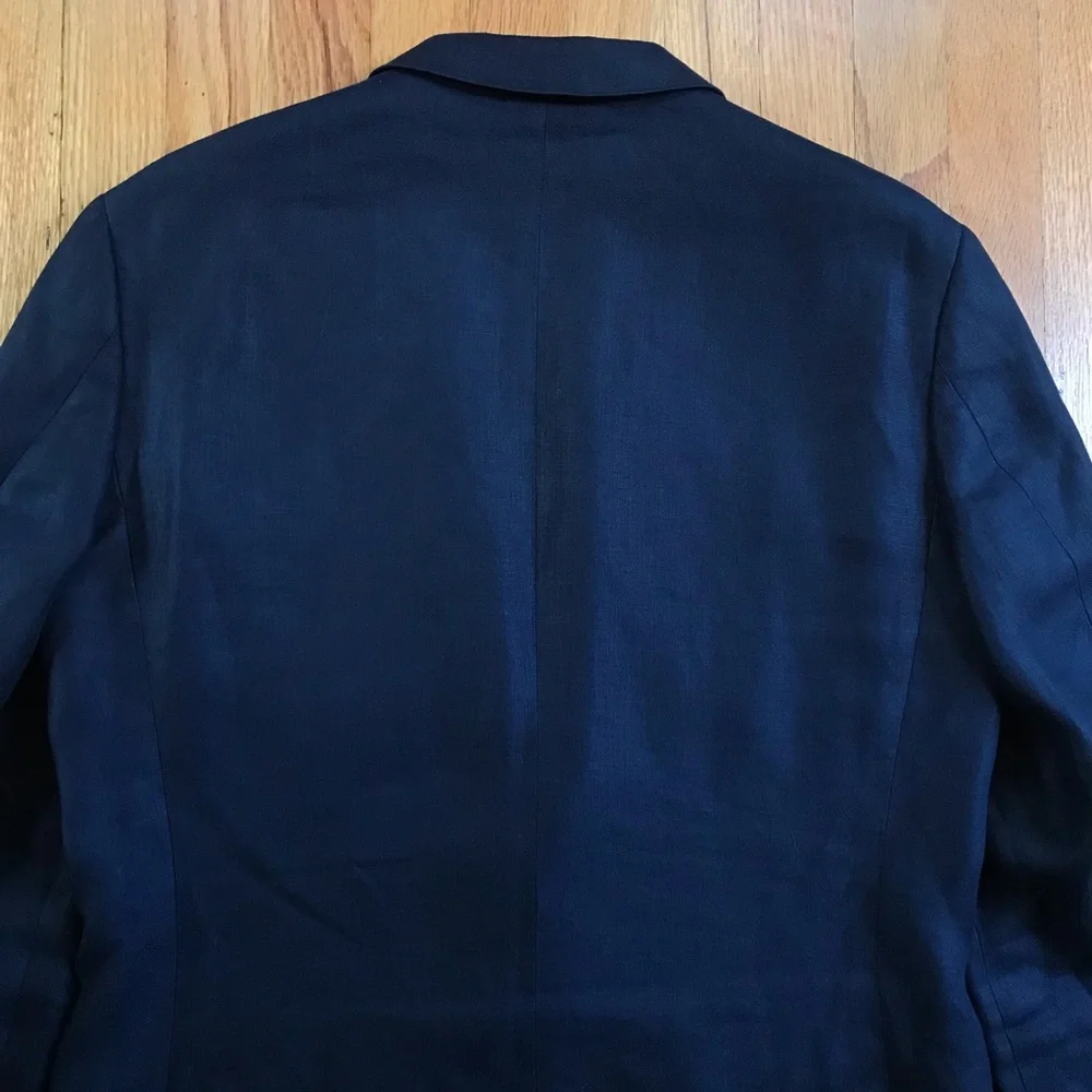 J. Crew Ludlow Irish Linen Men's Navy Two-Button Sport Coat 42L